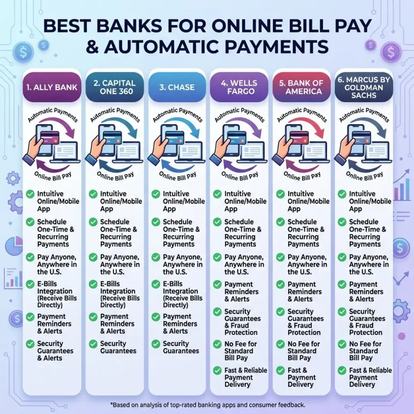 Best Banks for Online Bill Pay and Automatic Payments